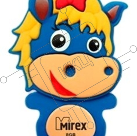 Флэш Диск 8GB Mirex Horse, USB 2.0, Синий