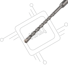 Бур по бетону 6x160x100 мм крестовая пластина SDS PLUS Kranz