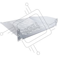 Полка стационарная NTSS NTSS-FF-450 1U нагр.:20кг. 19