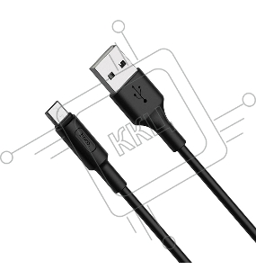 Кабель HOCO USB X25 Soarer для Micro USB, 2А, длина 1м, черный