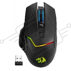 Мышь беспроводная Defender Redragon Mirage Pro черный, 8000 dpi, радиоканал, USB, кнопки - 9