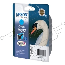 Картридж струйный Epson C13T11124A10 голубой для Epson R270/290/RX590