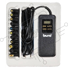 Блок питания Buro BUM-0065A90 автоматический 90W 12V-20V 11-connectors 5A 1xUSB 2.1A от бытовой электросети LСD индикатор