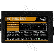 Блок питания Aerocool / Formula VX-650 PLUS, 650Вт, 120мм, черный