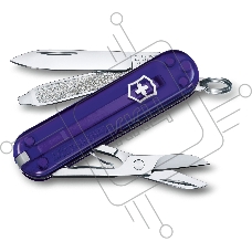 Нож перочинный Victorinox Classic Persian Indigo (0.6223.T29G) 58мм 7 функций карт.коробка