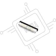 Разъем FPC  Half Coverage Bottom Contact 0.5K-BX-28PWB 28 pin высота 2мм шаг 0,5мм