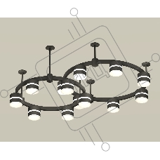 Светильник Ambrella light XR92221001/13 SBK/FR черный песок/белый матовый GX53 (A9222, A9227, C9238, C9232, N8445)