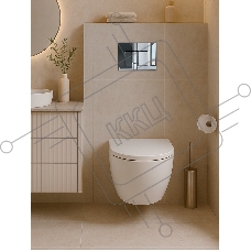 Инсталляция с унитазом комплект BAU IDEAL 6 в 1: унитаз подвесной безободковый торнадо Bau Hotel 53х36, быстросъемное сиденье микролифт, кнопка смыва BAU Lightхром