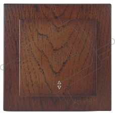 Nilson Выкл. 1-кл. СУ, (проходной), ТУРАН ДЕРЕВО (TOURAN WOOD), орех (24271007)