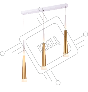 Светильник подвесной HIPER H822-1 LED 37Вт WHITE/GOLD