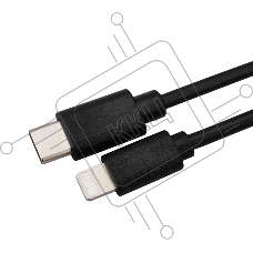 Кабель Type-C - Lightning 3A/1m/PVC/black/Rexant