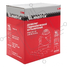 Домкрат MATRIX 50733  бутылочный 25т h подъема 240–375мм