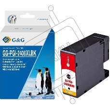 Картридж струйный G&G GG-PGI-2400XLBK (PGI-2400XL BK) черный (74.6 мл) для Canon Maxify iB4040/iB4140/МВ5040/MB5140/МВ5340/MB5440