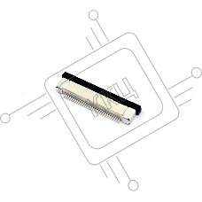Разъем FPC  Half Coverage Bottom Contact 0.5K-BX-30PWB 30 pin высота 2мм шаг 0,5мм