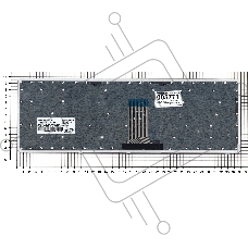 Клавиатура для ноутбука Lenovo IdeaPad U510 Z710 черная с серебристой рамкой