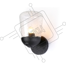 Светильник Ambrella light ST2081 BK/CL черный/прозрачный IP54 E27 max 40W 260*150*185