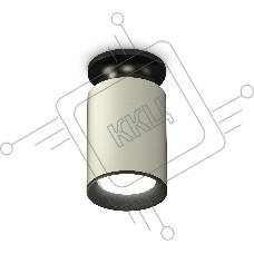 Светильник Ambrella Light XS6314081 SGR/PBK/SBK серый песок/черный полированный/черный песок MR16 GU5.3 (N6902, C6314, N6102)