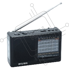 Радиоприемник портативный Hyundai H-PSR140 черный USB microSD