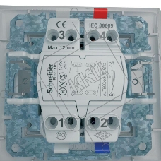 Механизм переключателя Schneider Electric 1-кл. СП Sedna проходн. бел. SchE SDN0400121