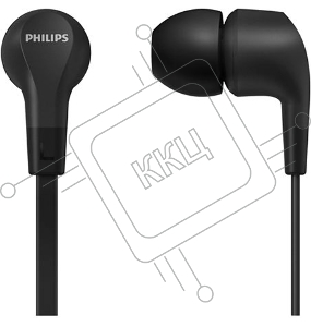 Гарнитура вкладыши Philips TAE1105BK/00 1.2м черный проводные в ушной раковине