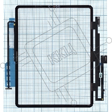 Сенсорное стекло (тачскрин) для Apple iPad Pro 12.9 2018 (A2014 A1895 A1876) черное