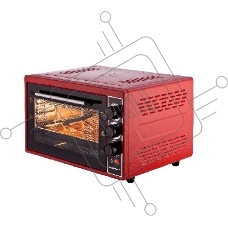 Электрическая плита Kraft КF-MO3804KR красный Мощность 1500(Вт),Объем 38(Л),Напряжение 220-240(В),Максимальная температура 320(°С),Внутренняя подсветка,Конвекция,Таймер отключения 90(Мин)