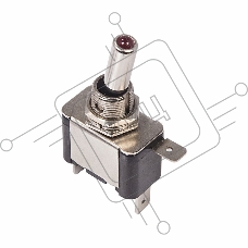 Тумблер 12V 25А (3c) ON-OFF однополюсный  с красной LED подсветкой  REXANT