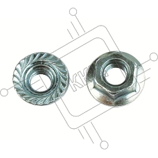 Гайка М10 с насечкой (уп.100шт) ДКС CM101000