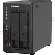 SMB QNAP TS-253E-8G NAS, 2-tray w/o HDD. 2xHDMI-port. 4-core Celeron J6412 2-2.6 GHz, 8GB DDR,  2x2.5Gb LAN, 2 x M.2 2280 PCIe Gen 3 x2, 2x USB 3.2 Gen 2 (10Gbps) Port, 2x USB 2.0 port