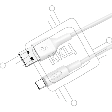 Кабель HOCO USB X25 Soarer для Type-C, 2А, длина 1м, белый