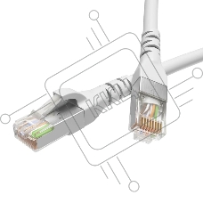 Патч-корд экранированный CAT5E F/UTP 4х2 LSZH белый 10м