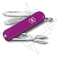 Нож перочинный Victorinox Classic Tasty Grape (0.6223.52G) 58мм 7 функций карт.коробка