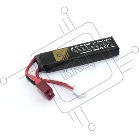 Аккумулятор Li-Pol 7.4v 451865 1800mah T-plug