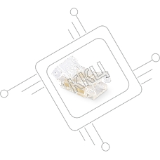 GS6366 Соединитель прямой COB CCT 12/24V для лент 8mm (3 конт.) (10шт)