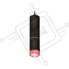 Светильник Ambrella Light XP6313030 SBK/PI черный песок/розовый MR16 GU5.3 (A2302, C6343, A2063, C6313, N6152)
