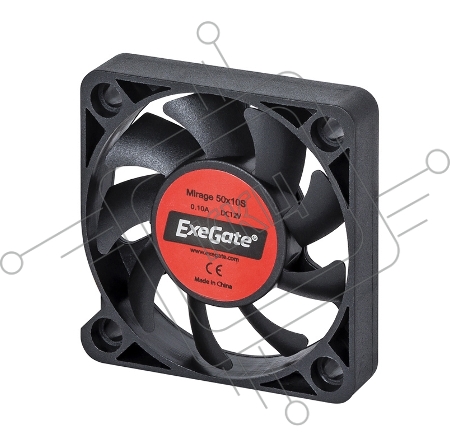 Вентилятор ExeGate EX180972RUS Mirage-S 50x50x10 подшипник скольжения, 4500 RPM, 24dB, 3pin