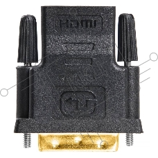 Адаптер Buro HDMI-19FDVID-M_ADPT HDMI-19M(F)/DVI-D(M) с позол. конт.
