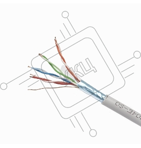 Кабель FTP Cablexpert FPC-5004E-SO кат.5e медь однож. экран, 305м pullbox, серый