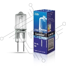 Лампа галогенная JD 35Вт капсула g4 2850К 240В Camelion 10406