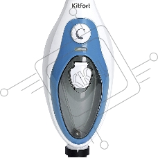 Швабра паровая Kitfort KT-1004-1 1500Вт голубой/белый