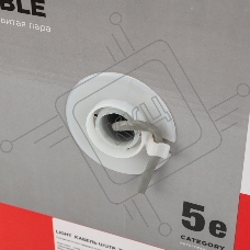 Кабель витая пара REXANT LIGHT U/UTP, категория 5e, ZH нг(А)-HF, 4PR, 24AWG, внутренний, серый, 305 м