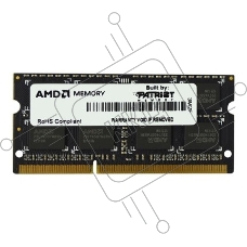Оперативная память AMD Radeon R3, DDR3, 4GB (1x4GB), 1600MHz, CL9, SO-DIMM