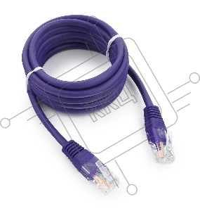 Патч-корд UTP Cablexpert кат.5e, 2м, литой, многожильный (фиолетовый)