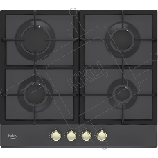 Встраиваемая газовая варочная поверхность Beko HIAG 64225 SAR, Антрацит