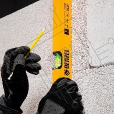 Уровень алюминиевый, 800 мм, фрезерованный, 3 глазка Denzel