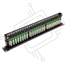 Патч-панель высокой плотности 19', 48хRJ-45, UTP, Cat.5e, 1U