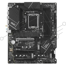 Материнская плата MSI PRO Z790-P WIFI, LGA 1700, Intel Z790, 4xDDR5, 6xSATA, 4xM.2, 1xPCIe 5.0 x16, 1xPCIe 4.0 x16, 1xPCIe 3.0 x16, 1xPCIe x1, 1xHDMI, 1xDP, 1x2.5Gb LAN, 4xUSB-A 2.0, 2xUSB-A 3.2 Gen 1, 1xUSB-A 3.2 Gen 2, 1xUSB-C 3.2 Gen 2x2, 6x3.5мм, 7.1,