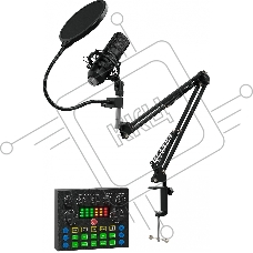 Микрофон проводной Оклик SM-600G 2.5м черный