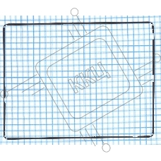 Рамка тачскрина для Apple iPad 2 черная
