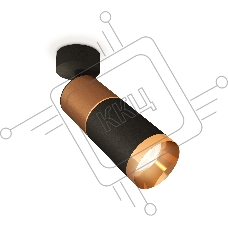 Светильник Ambrella Light XM6313015 SBK/SCF/PYG черный песок/кофе песок/золото желтое полированное MR16 GU5.3